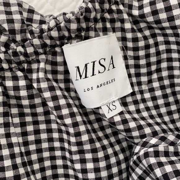 Miss Los Angeles Gingham One-Shoulder Ruffle Top - Picture 6 of 8